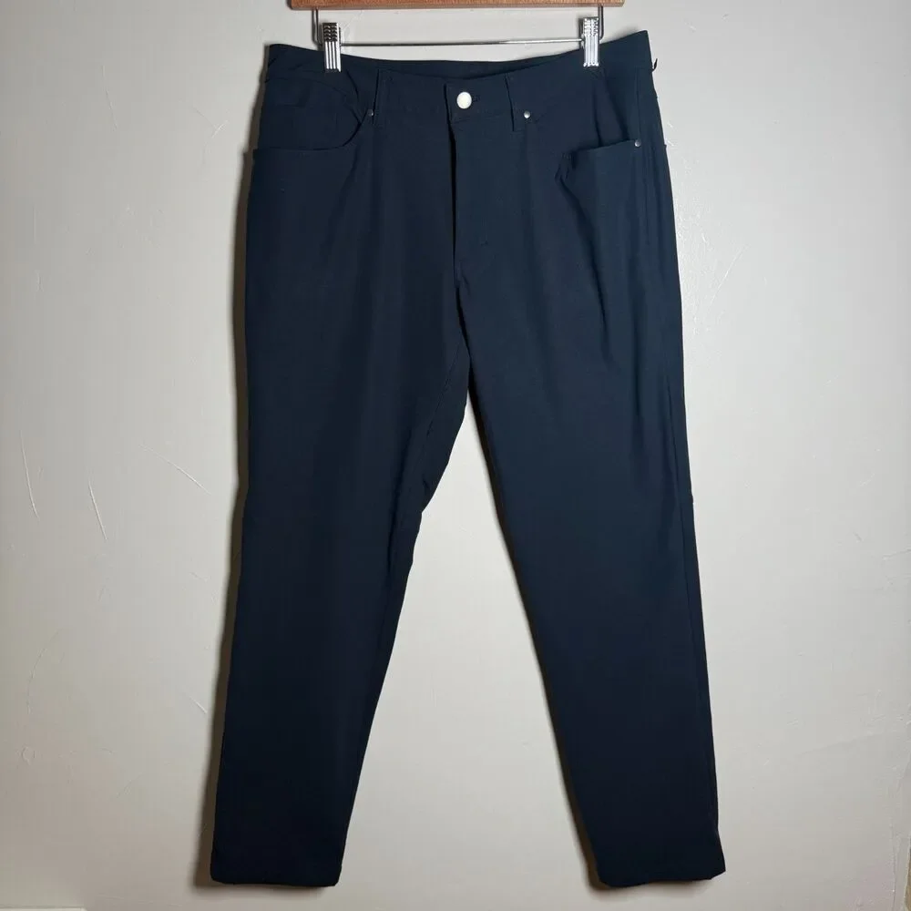 Lululemon Men's ABC Classic Fit Trouser Pants Blue Size 33